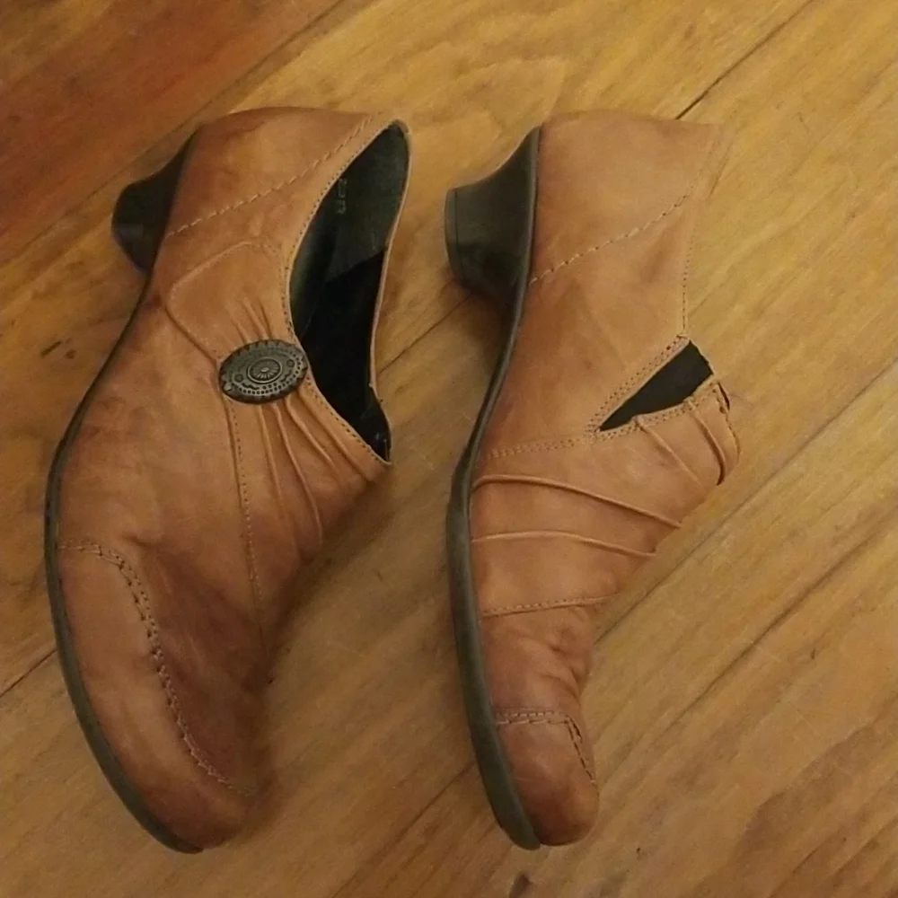 Rieker tan leather shoes - Picture 4 of 8